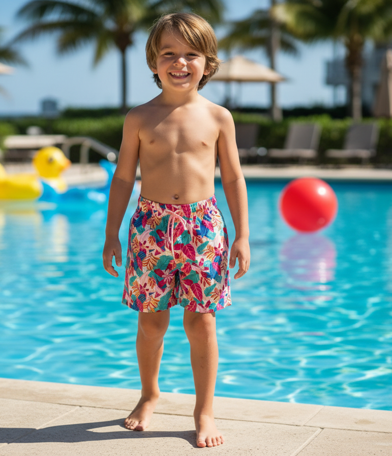 Kids Mesa Shorts - Floral